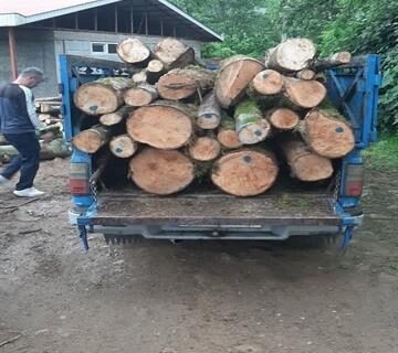 کشف چوب قاچاق در رحیم آباد