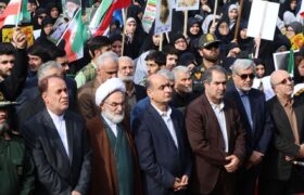 راهپیمایی یوم‌الله ۱۳ آبان در رشت برگزار شد