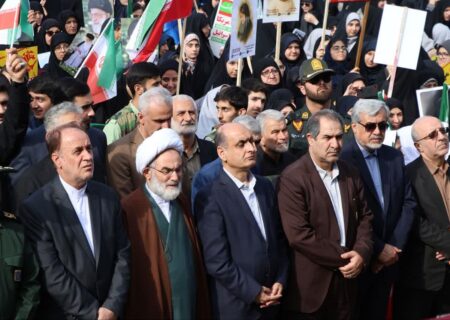 راهپیمایی یوم‌الله ۱۳ آبان در رشت برگزار شد